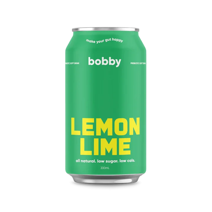 Bobby Lemon Lime 330ml 12pack - Prebiotic Soda