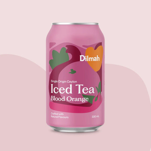 Dilmah Iced Tea Blood Orange 330mL CAN - 12 per box