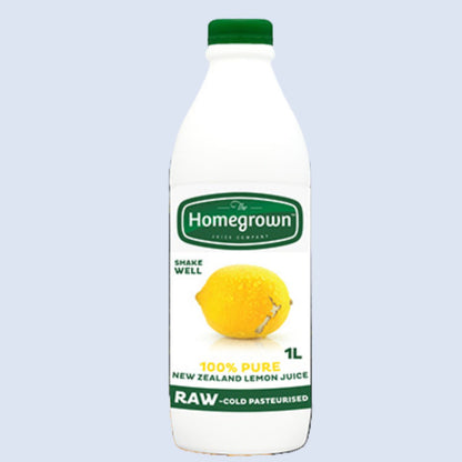 Homegrown Lemon Juice 100% Pure 1 litre