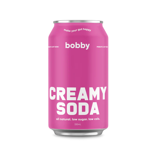 Bobby Creamy Soda 330ml 12pack - Prebiotic