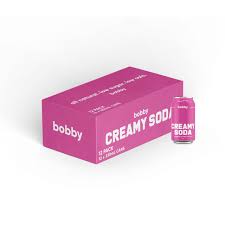 Bobby Creamy Soda 330ml 12pack - Prebiotic