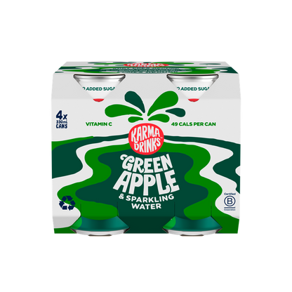 Karma Sparkling Water Green Applke zero sugar 4 pack