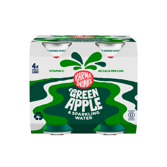 Karma Sparkling Water Green Applke zero sugar 4 pack